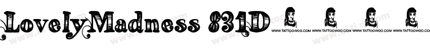 LovelyMadness 831D字体转换